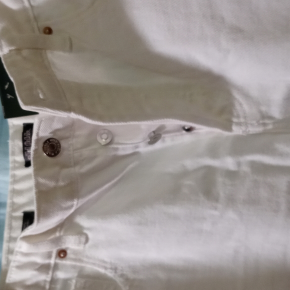 White High Rise Bermuda Shorts Distressed - Picture 6 of 11